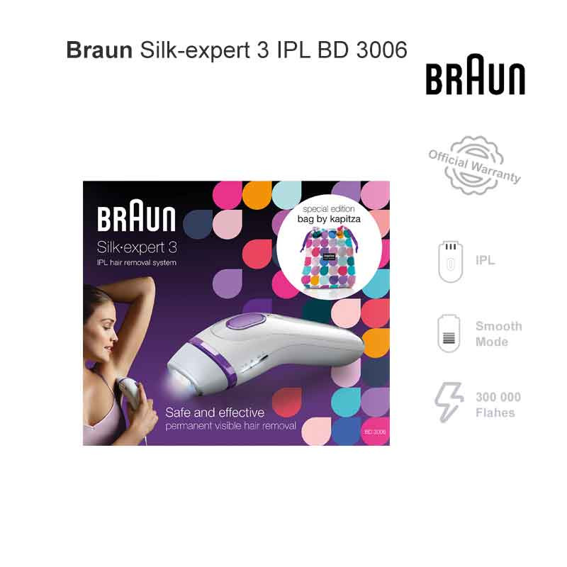 Depiladora IPL  Braun Luz Pulsada Silk·expert Pro 3 PL3121 IPL