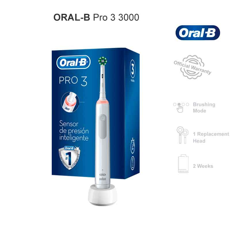 Oral-B Pro 3 3000 Cepillo de Dientes Eléctrico Recargable