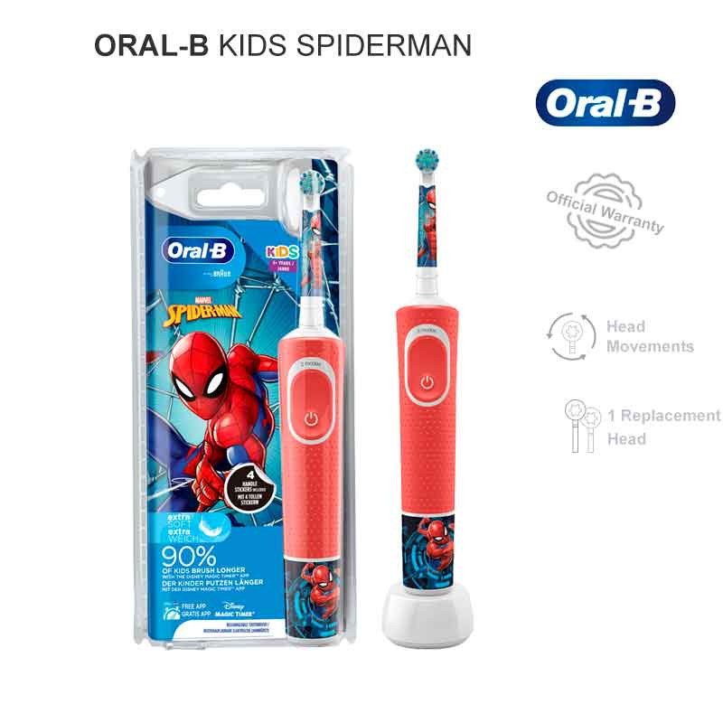 Oral b cepillo eléctrico infantil spiderman