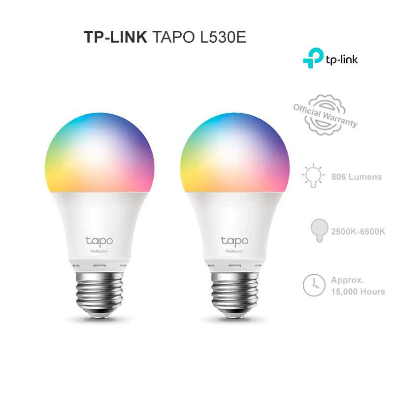 TP Link Tapo L530E 2-Pack Bombilla Inteligente Colores TP LINK