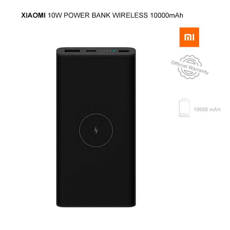 Batería externa Xiaomi 10W Wireless Power Bank 10000