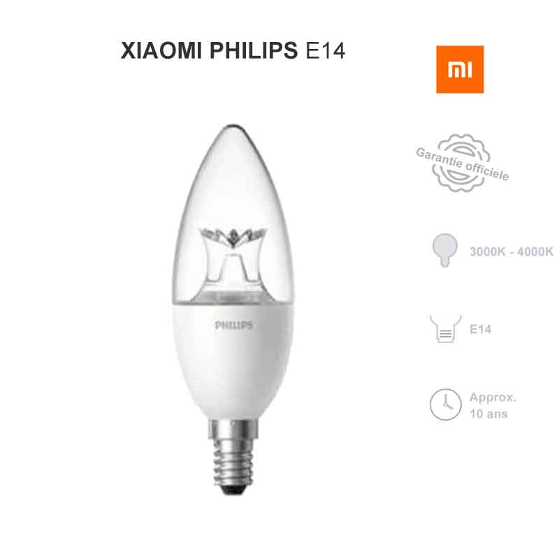 Acheter AMPOULE CONNECTÉE XIAOMI PHILIPS E14 chez Vayava